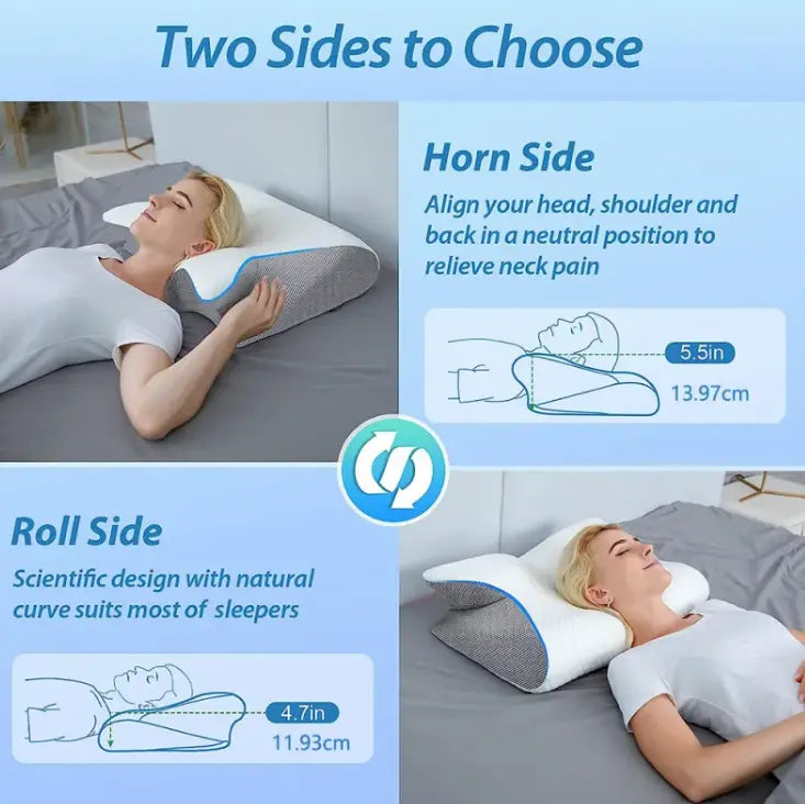 Memory Pillow Sleep Cervical Support PrimeFinds
