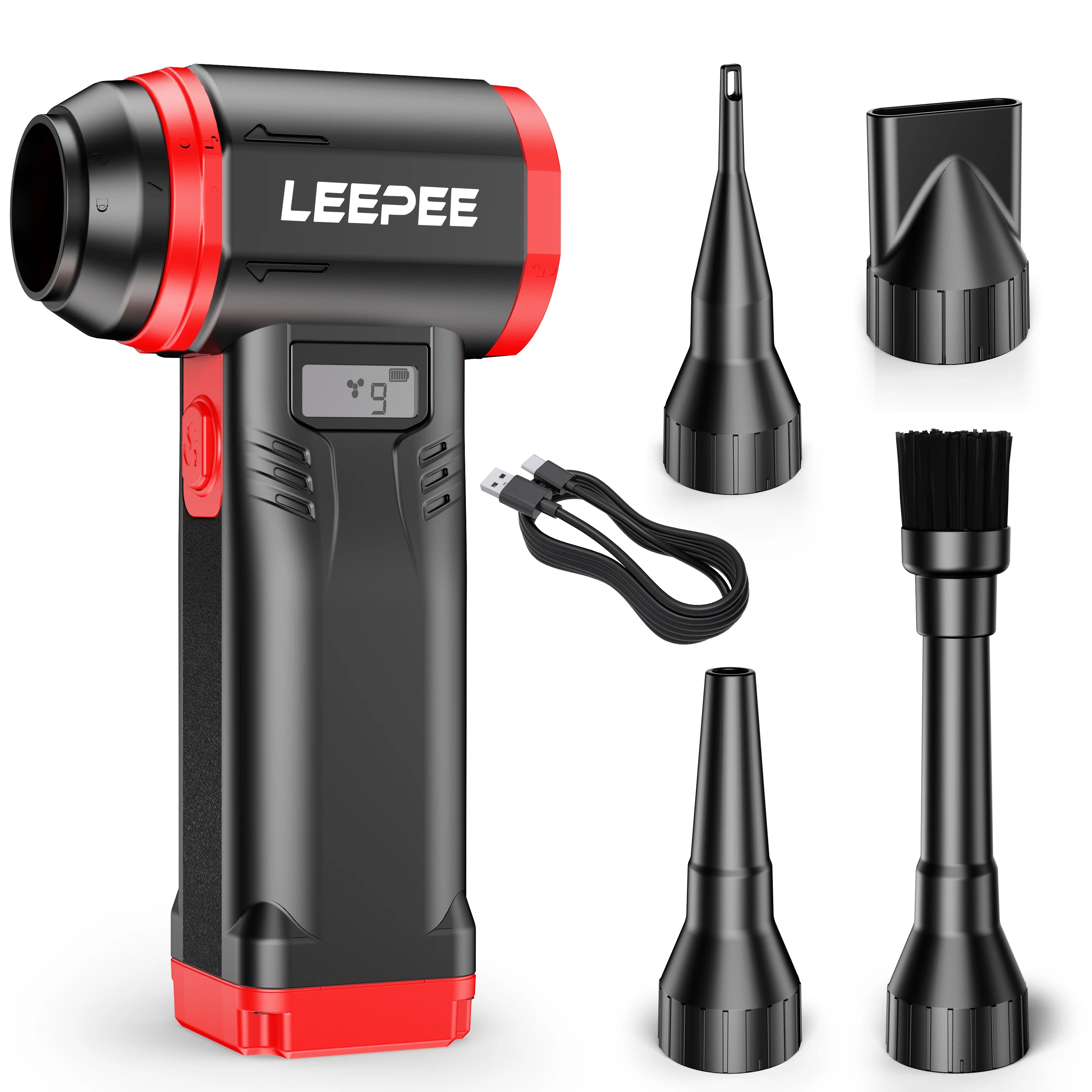 For Car RV Truck Trailer SUV Wireless Hair Dryer Powerful Air Jet Blower Violent Fan Cleaning Blower Tools Handheld Turbo Fan