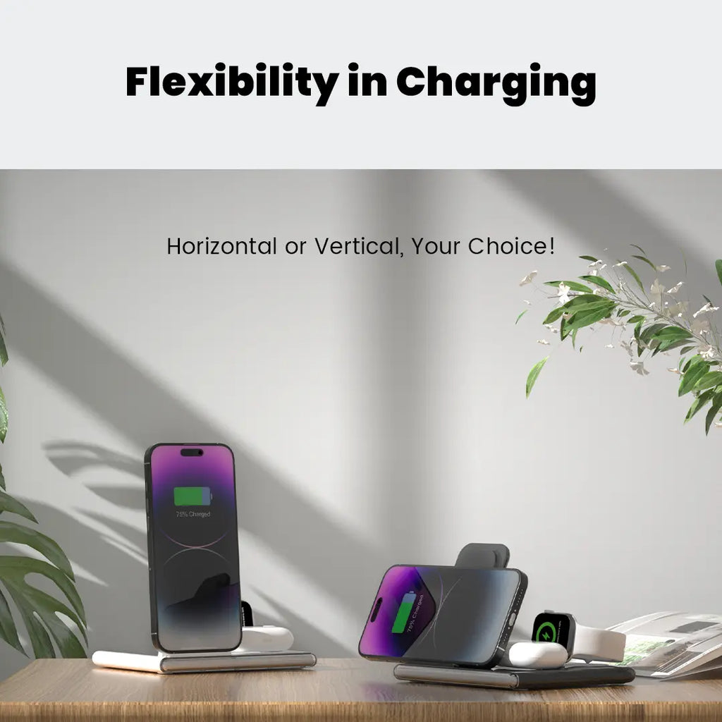 4‑in‑1 Foldable Wireless Charging Station with LED Night Light DC-Jabees