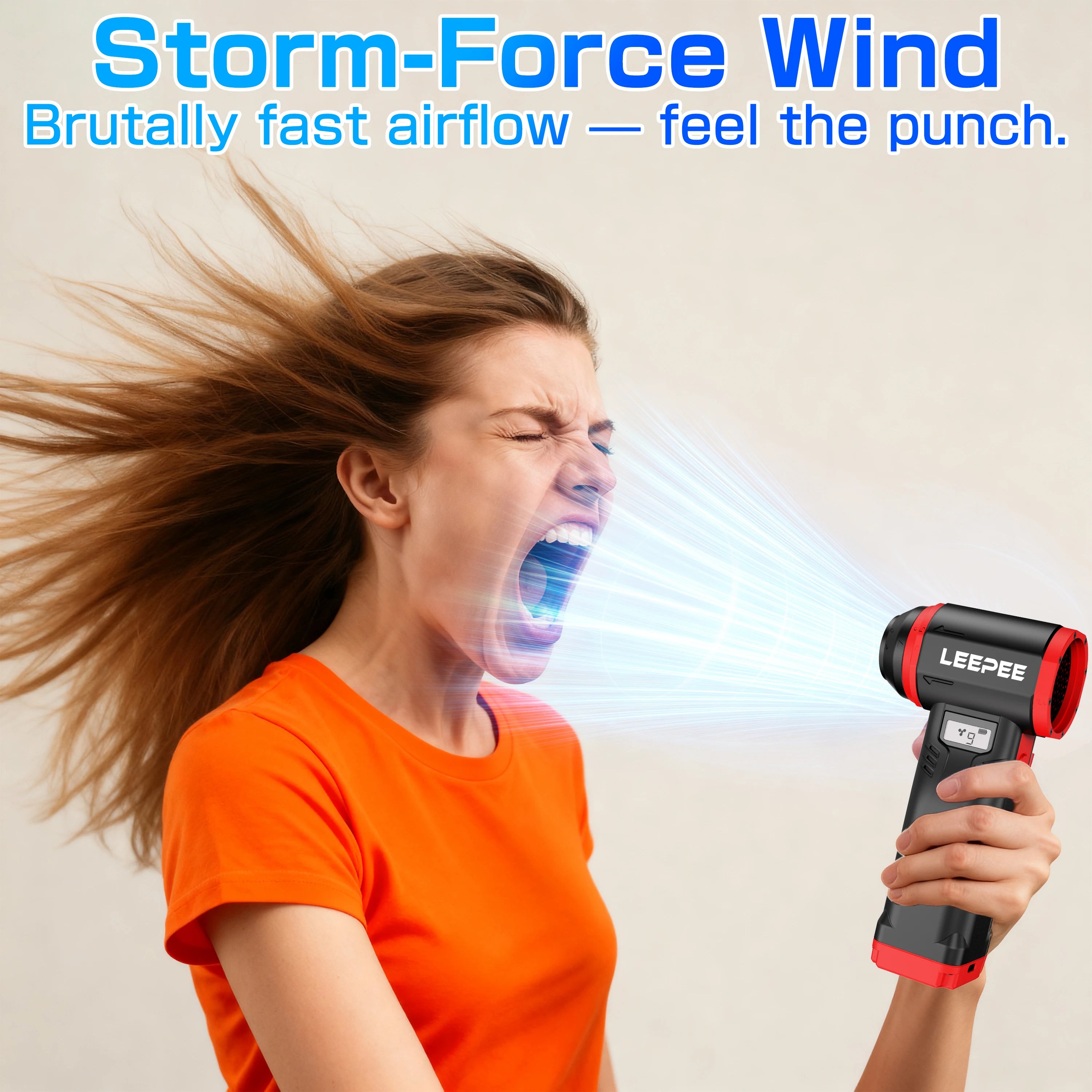 For Car RV Truck Trailer SUV Wireless Hair Dryer Powerful Air Jet Blower Violent Fan Cleaning Blower Tools Handheld Turbo Fan
