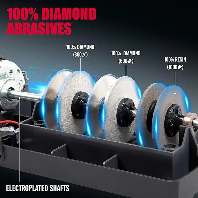 Automatic Electric Knife Sharpener - Fast Precision Sharpening for Kitchen Knives PrimeFinds