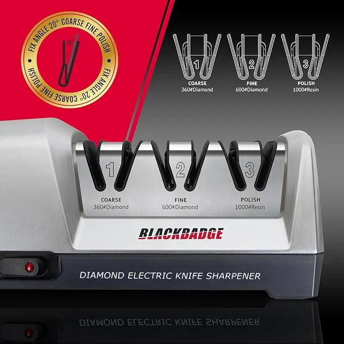 Automatic Electric Knife Sharpener - Fast Precision Sharpening for Kitchen Knives PrimeFinds