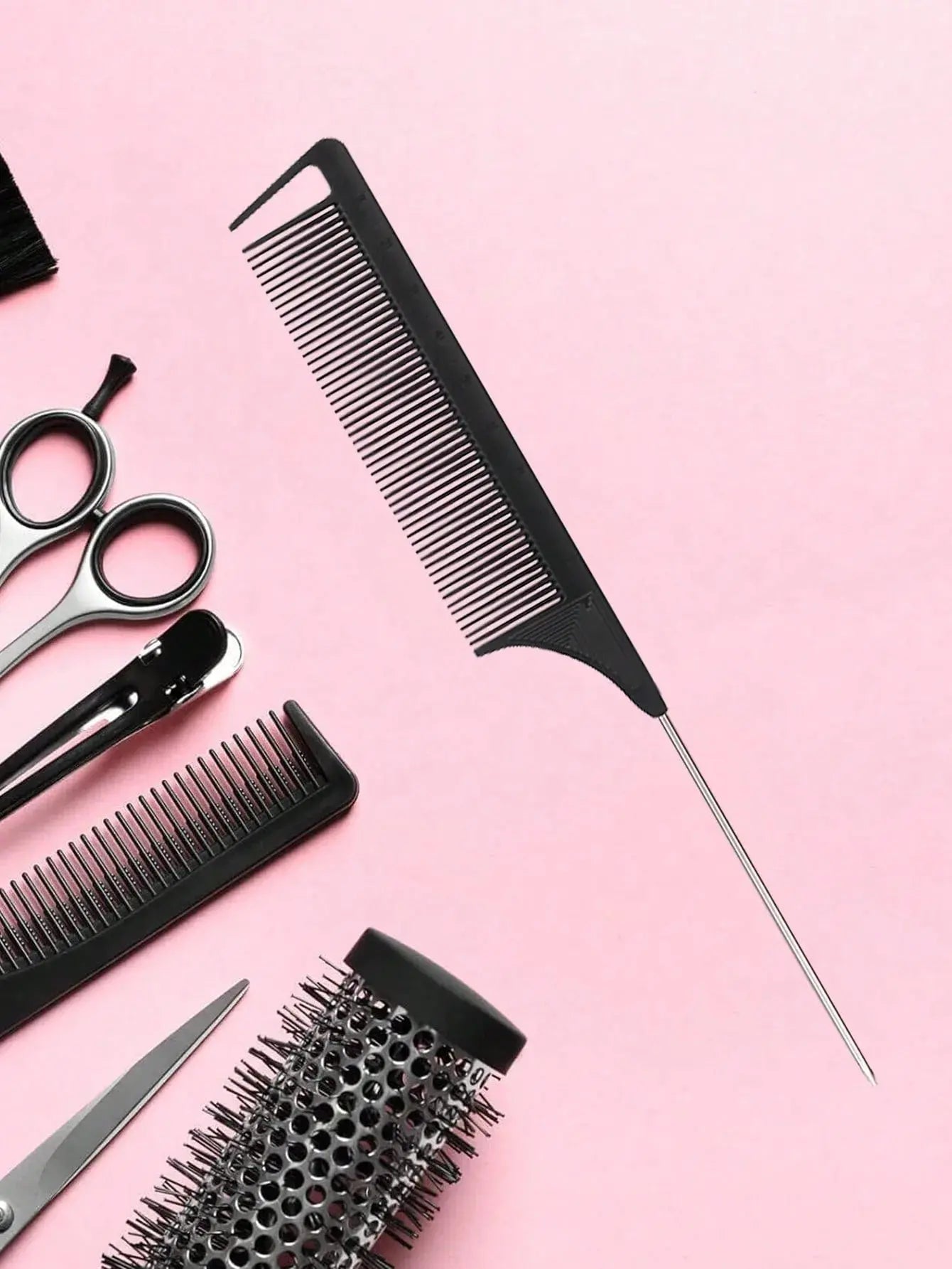 Stainless Steel Tail Comb – Professional Hair Tool PrimeFinds
