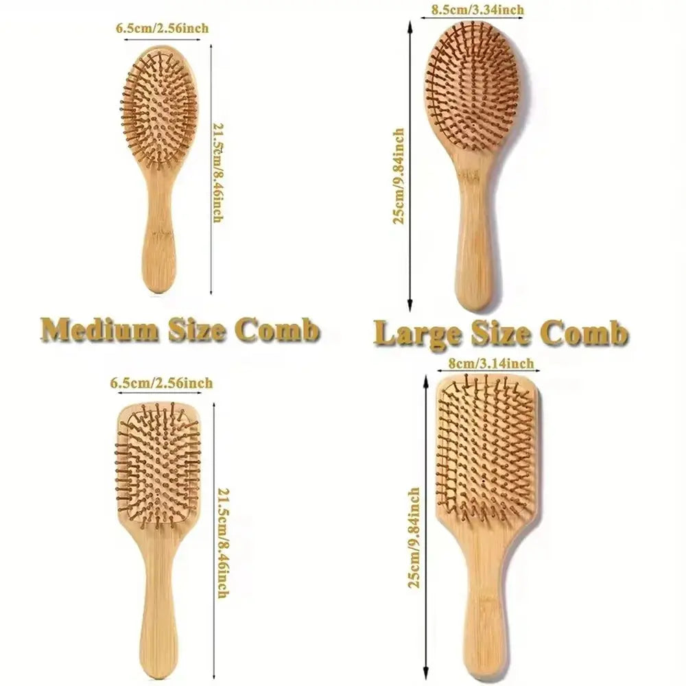 Natural Detangling Bamboo hair brush PrimeFinds