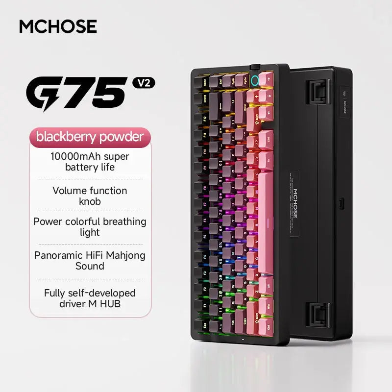 MCHOSE G75 V2 Wireless RGB Mechanical Gaming Keyboard PrimeFinds