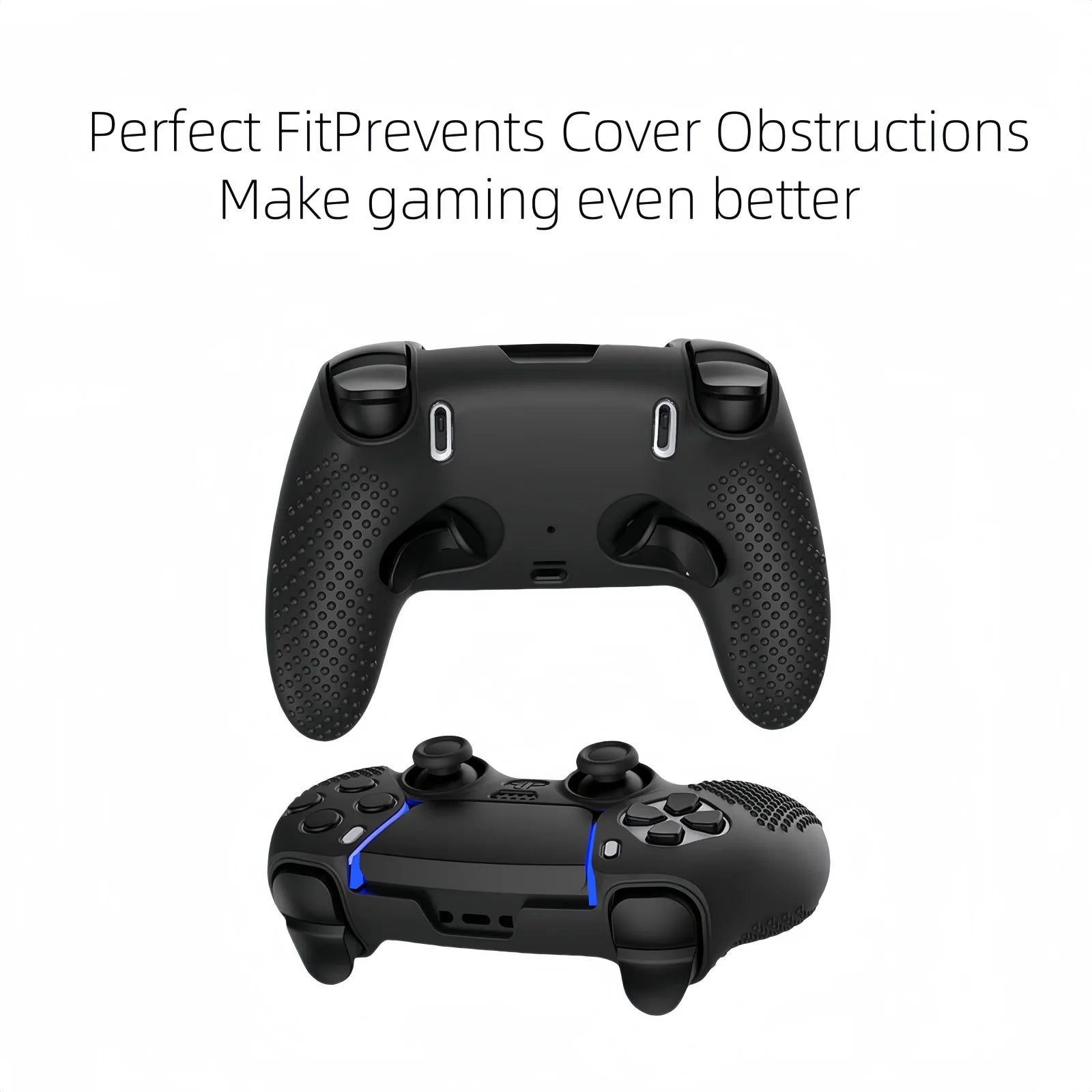 Silicone Protective Cover sleeve For PS5 Dualsense Edge Controller Accessories Rubber Case Gamepad Joysticks Thumb Grips Caps