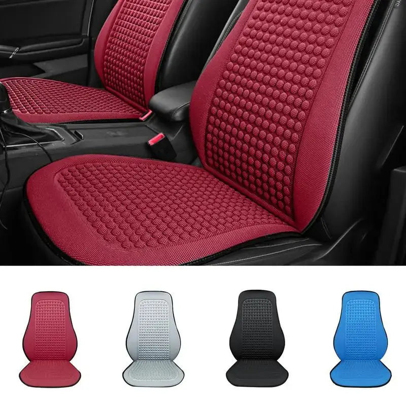 Breathable Ice Silk Cooling Car Seat Cushion – Universal Fit PrimeFinds