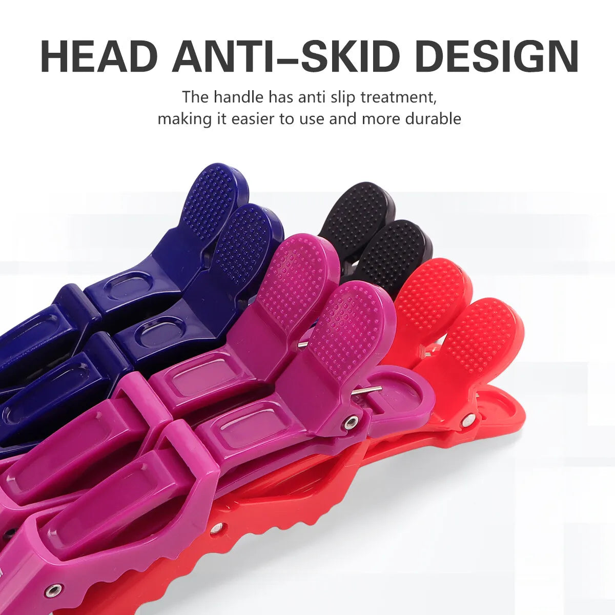 6PCS Alligator Hair Clip Professional Hairdressing Clamps Plastic Hair Claw Barber Salon Styling Hairpins Hair Accessories