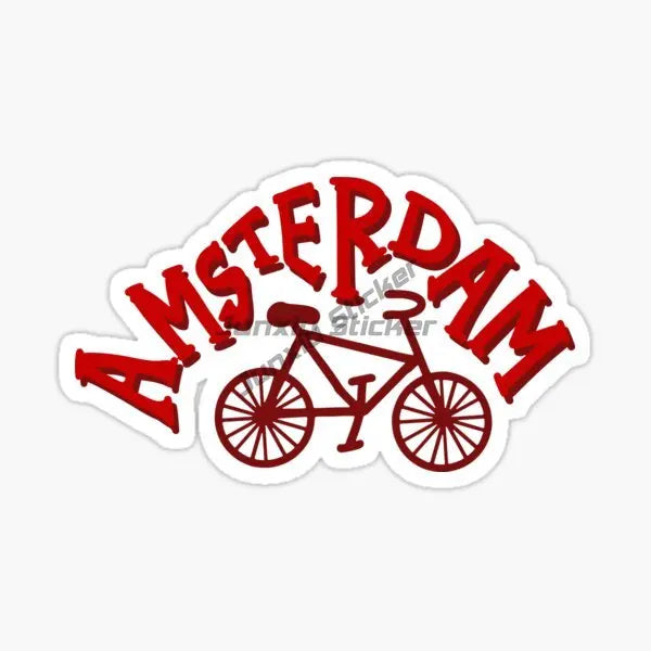 Amsterdam Landscape National Flag and Emblem Vinyl Self-adhesive Decal Car Waterproof Car Bumper Sticker Car Accessories KK10cm