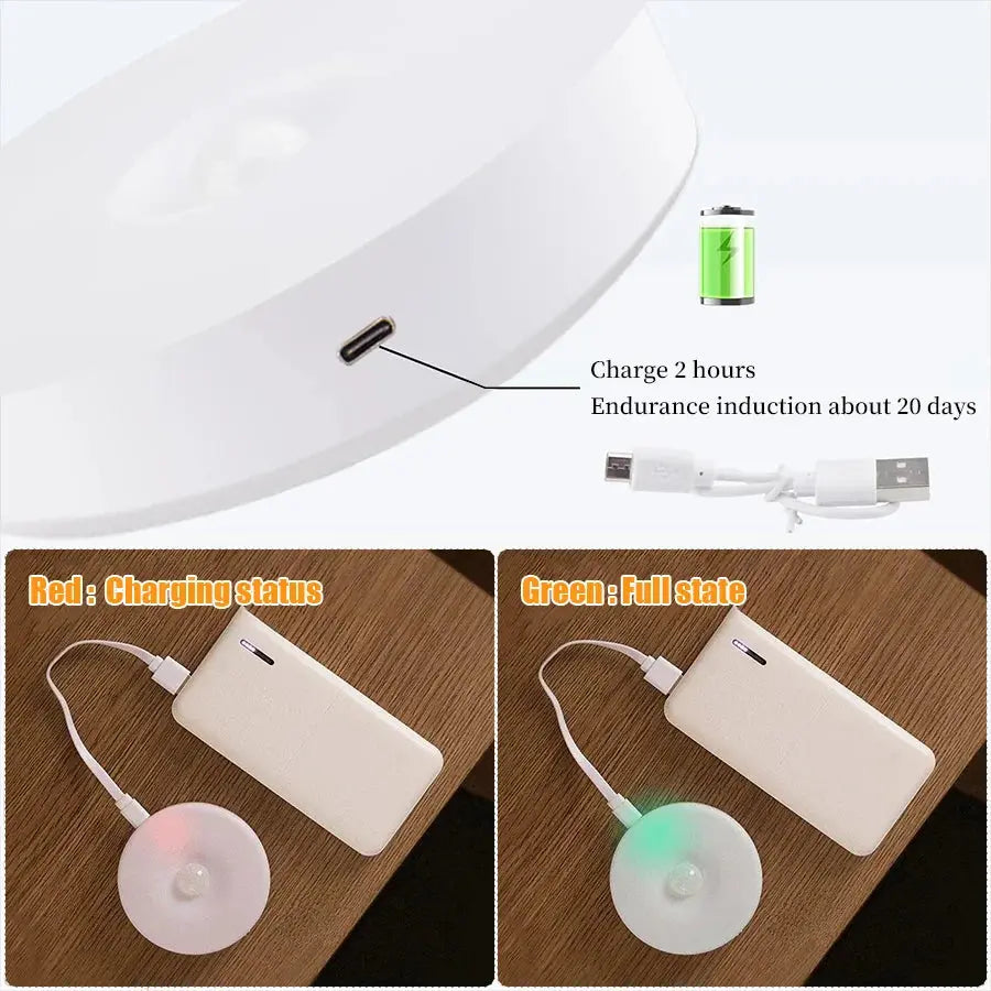 USB Rechargeable Motion Sensor LED Night Light PrimeFinds