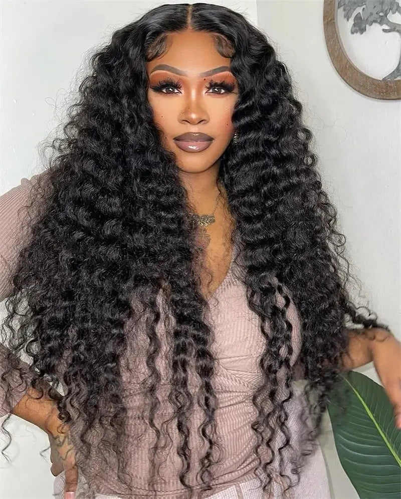 Kinky Curly Brazilian Human Hair HD Lace Front Wig PrimeFinds