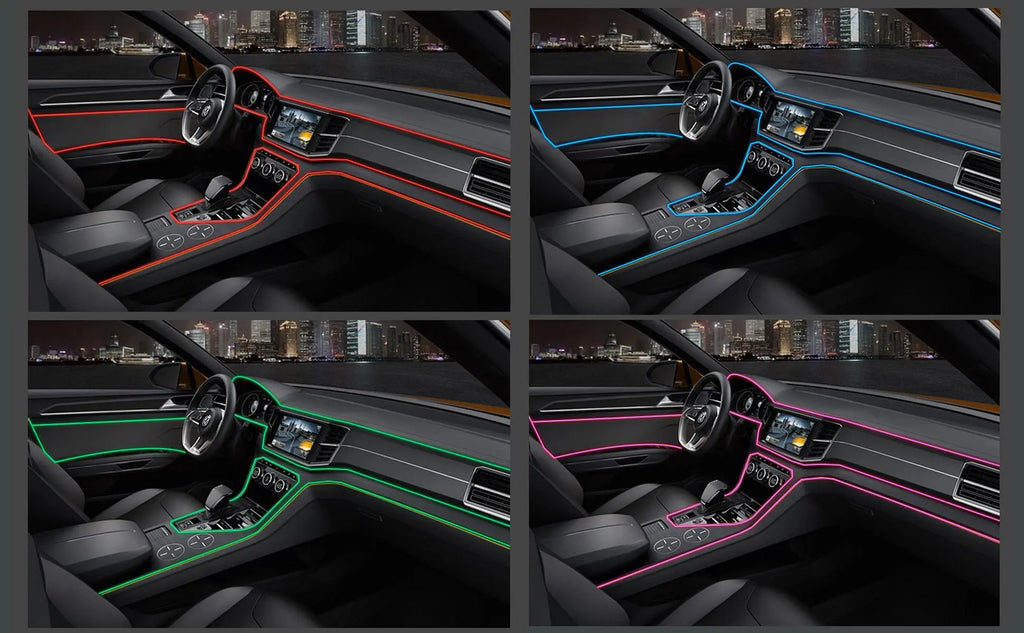 5M USB Car Interior LED Strip Light – Flexible Neon Ambient Lighting PrimeFinds