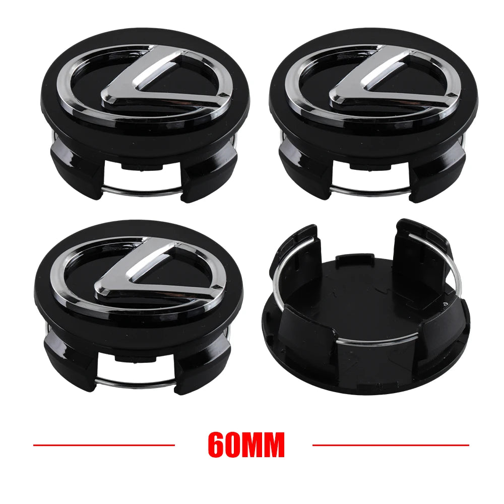 4PCS 60mm For Lexus FSPORT LBX NX RX 350h 450h ES UX 300e GS GX IS Car Wheel Tire Hub Center Cap Cover Auto Exterior Accessories