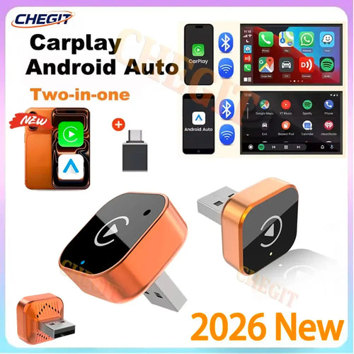 2-in-1 Wireless CarPlay & Android Auto Adapter – Wired to Wireless PrimeFinds