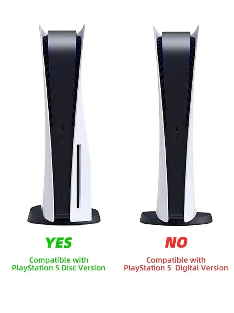 Black PS5 Console Cover Plates - Sleek Replacement Shell PrimeFinds