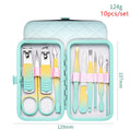 10Pcs Nail Clippers Set Manicure Pedicure Kit Stainless Steel Pedicure Clipper Tools With Grooming Travel With Case