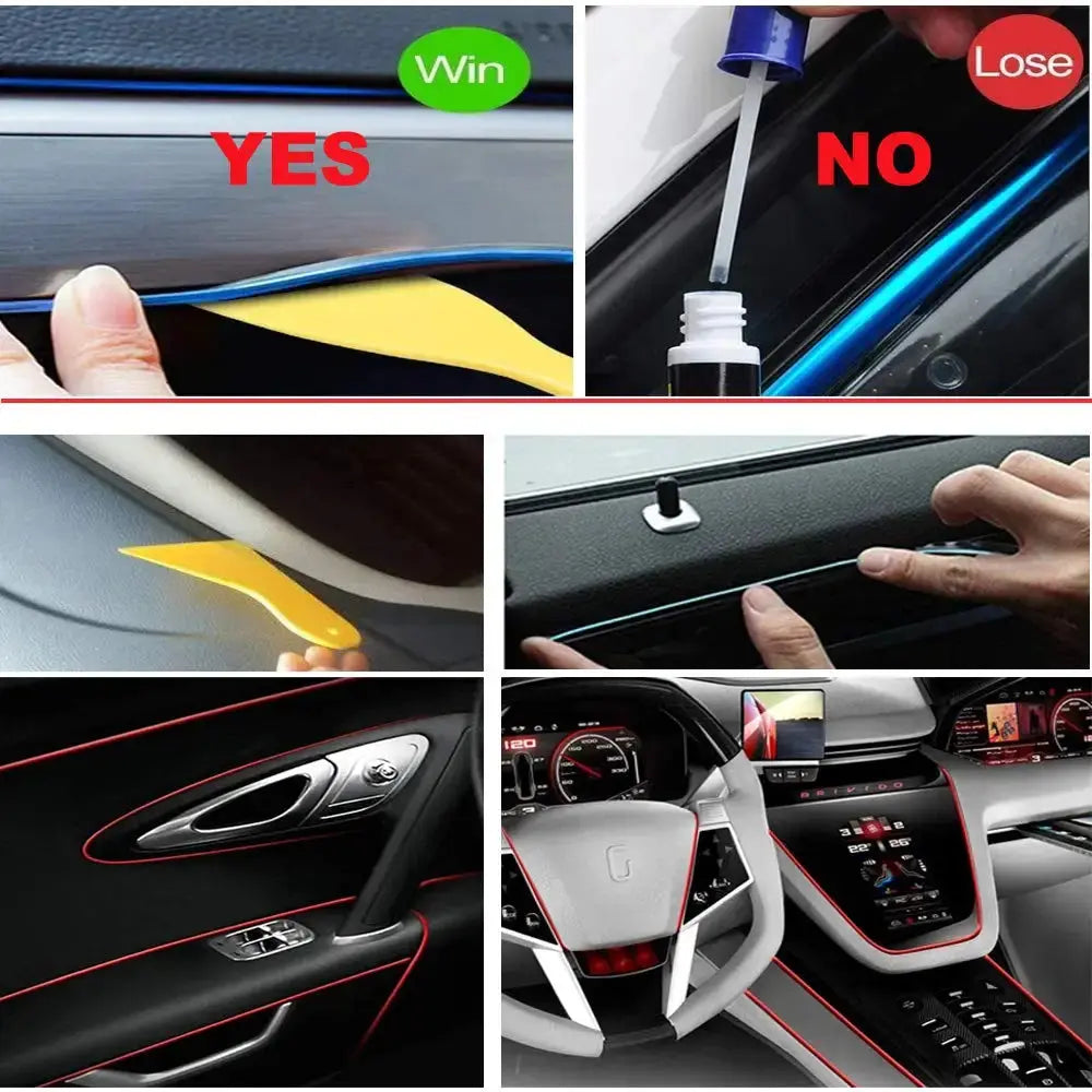 5M USB Car Interior LED Strip Light – Flexible Neon Ambient Lighting PrimeFinds