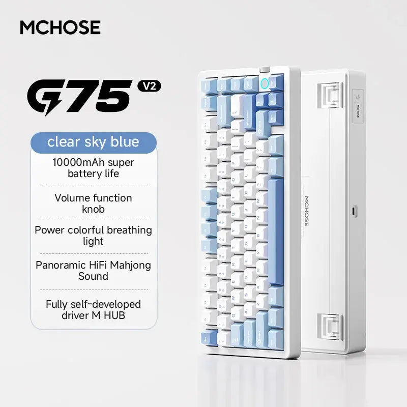 MCHOSE G75 V2 Wireless RGB Mechanical Gaming Keyboard PrimeFinds