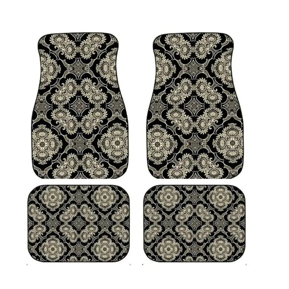 Bohemian 4‑Piece Car Floor Mats – Heavy Duty & Anti‑Slip PrimeFinds