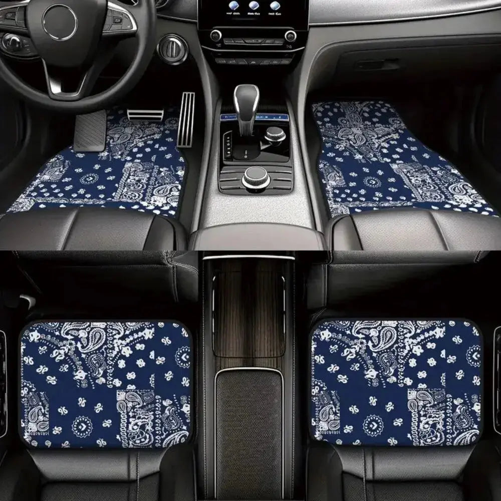 Bohemian 4‑Piece Car Floor Mats – Heavy Duty & Anti‑Slip PrimeFinds