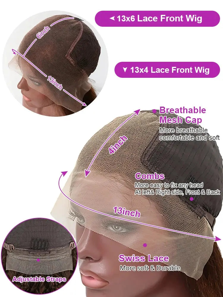 Deep Curly Human Hair HD Lace Front Wig (30–36″) PrimeFinds
