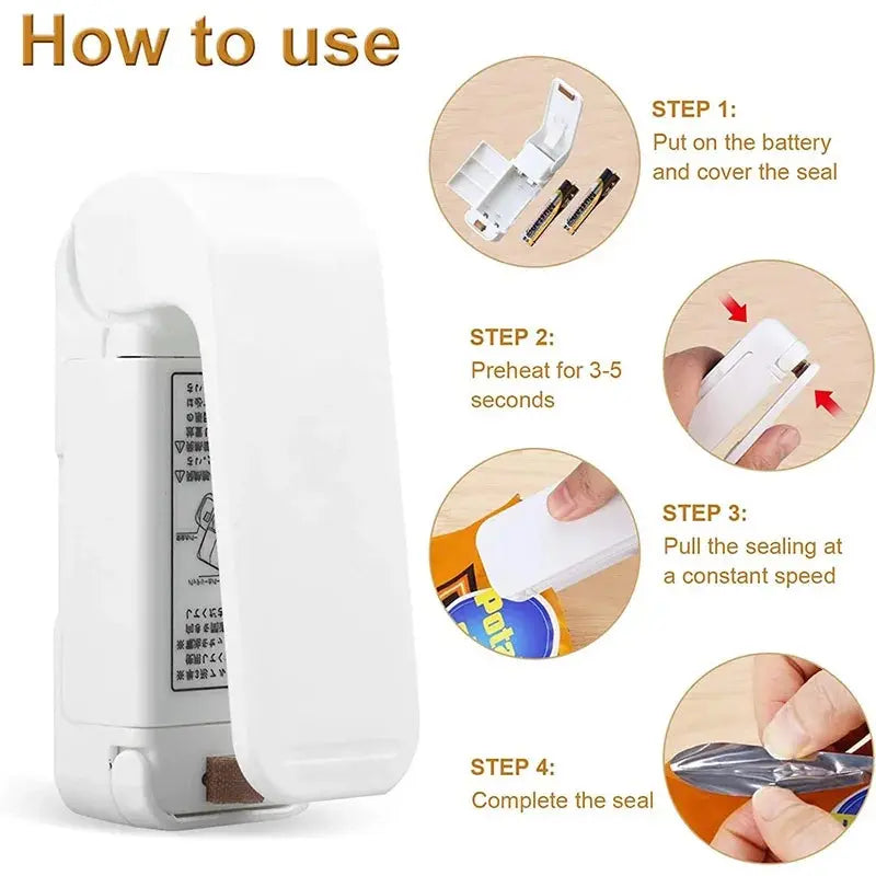 Mini Portable Heat Bag Sealer for Food PrimeFinds
