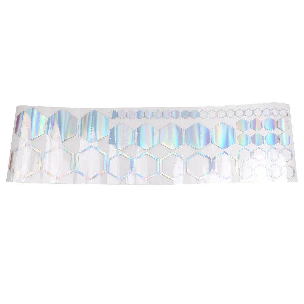 52Pcs/Set Car Cool Sticker Universal Car Graphics Honeycomb Open Style Sticker Auto Graphics Decor Tuning Car Side Sticker