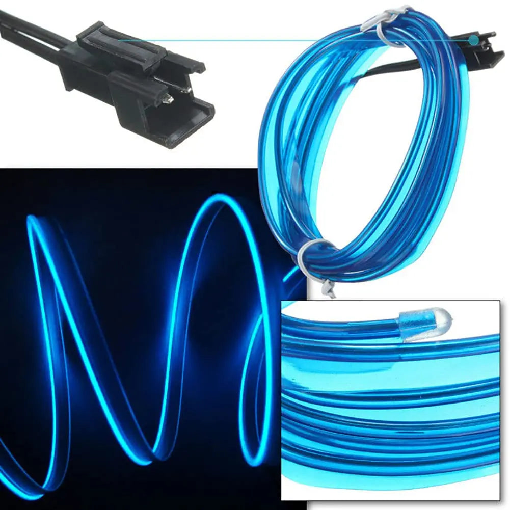 5M USB Car Interior LED Strip Light – Flexible Neon Ambient Lighting PrimeFinds