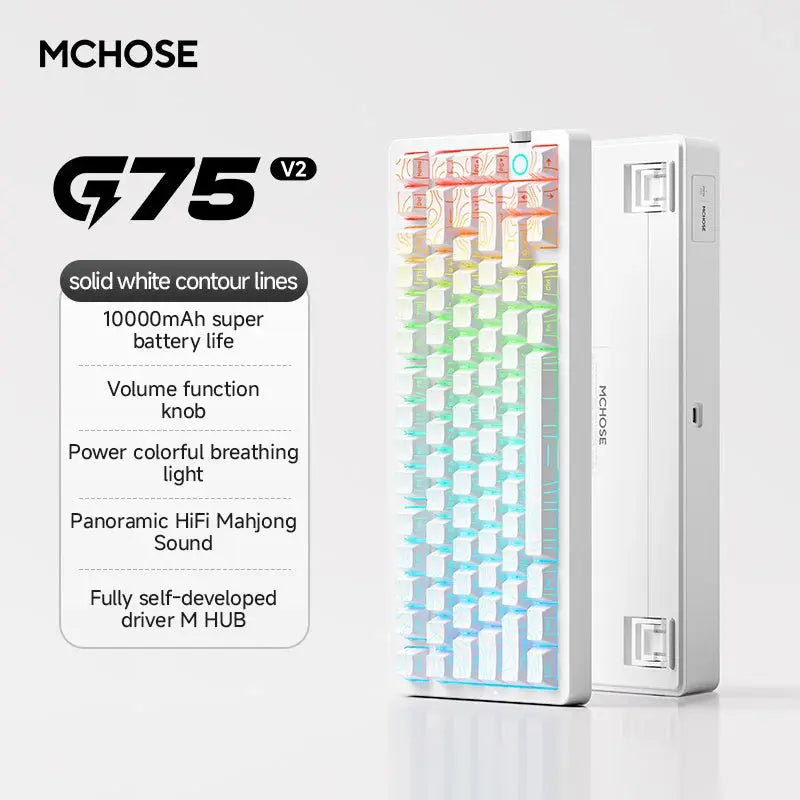 MCHOSE G75 V2 Wireless RGB Mechanical Gaming Keyboard PrimeFinds