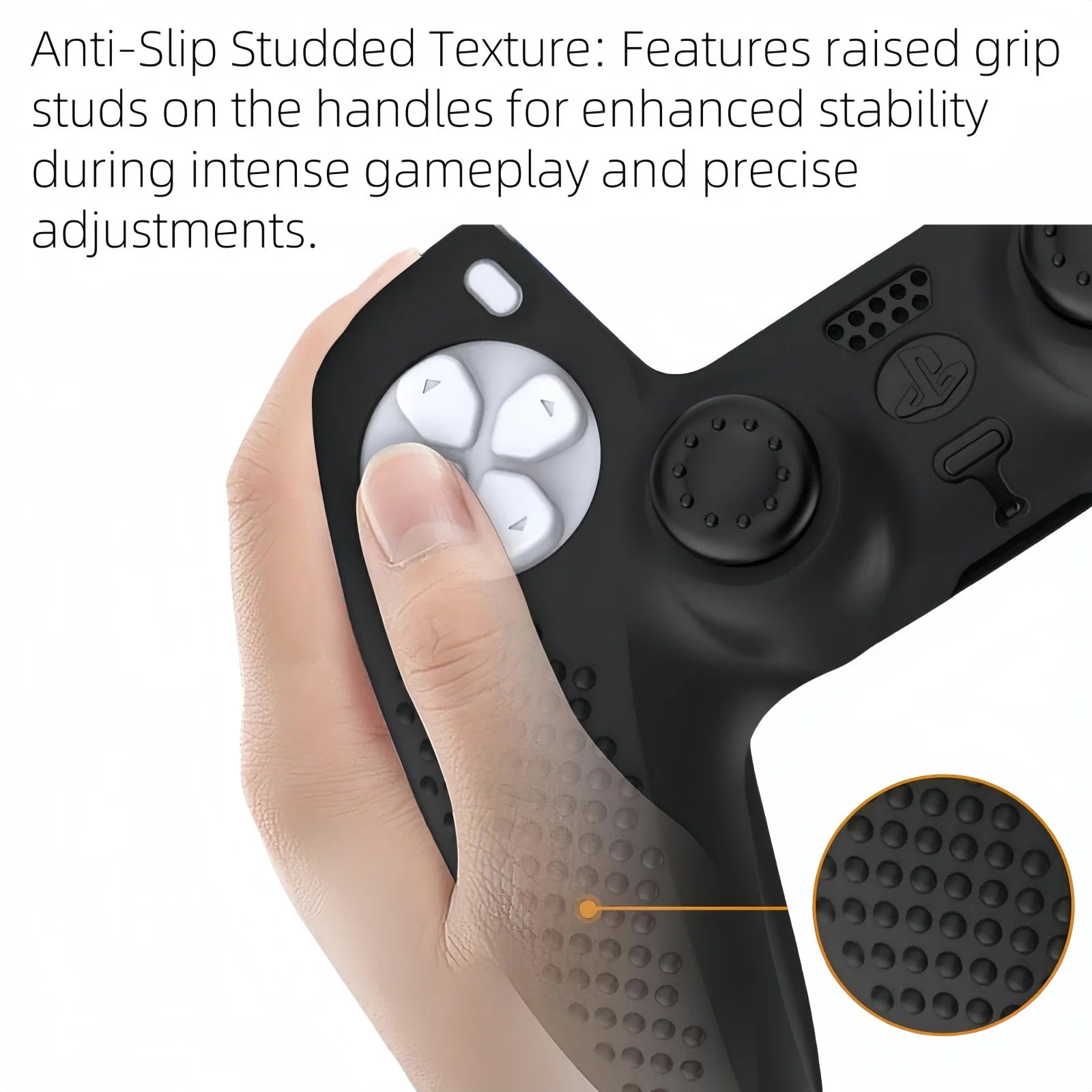 Silicone Protective Cover sleeve For PS5 Dualsense Edge Controller Accessories Rubber Case Gamepad Joysticks Thumb Grips Caps