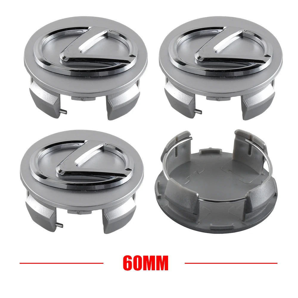 4PCS 60mm For Lexus FSPORT LBX NX RX 350h 450h ES UX 300e GS GX IS Car Wheel Tire Hub Center Cap Cover Auto Exterior Accessories