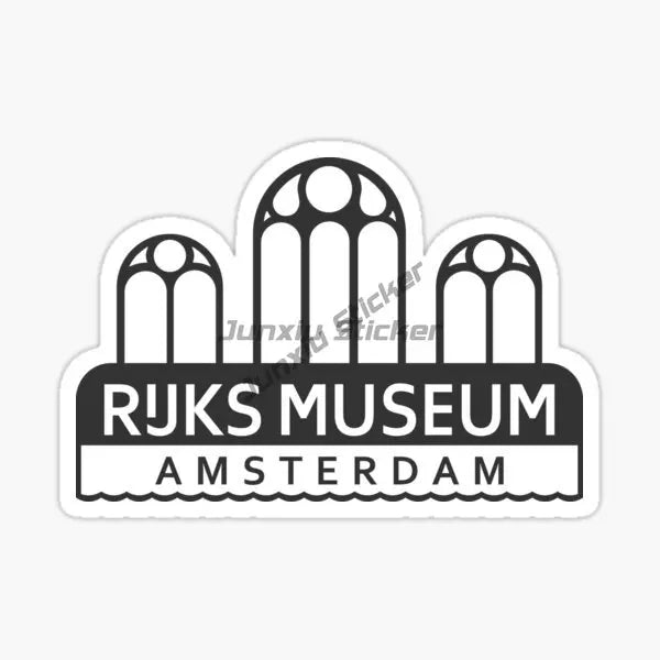 Amsterdam Landscape National Flag and Emblem Vinyl Self-adhesive Decal Car Waterproof Car Bumper Sticker Car Accessories KK10cm