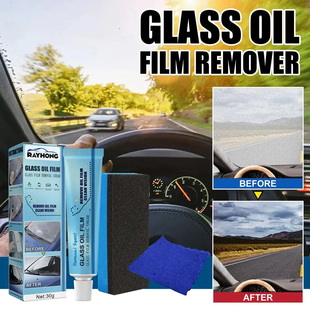 Car Windshield Oil Film Remover Liquid – Auto Glass Cleaner (30g) PrimeFinds
