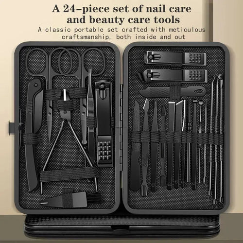 24‑Piece Nail Art & Clipper Cover Set PrimeFinds