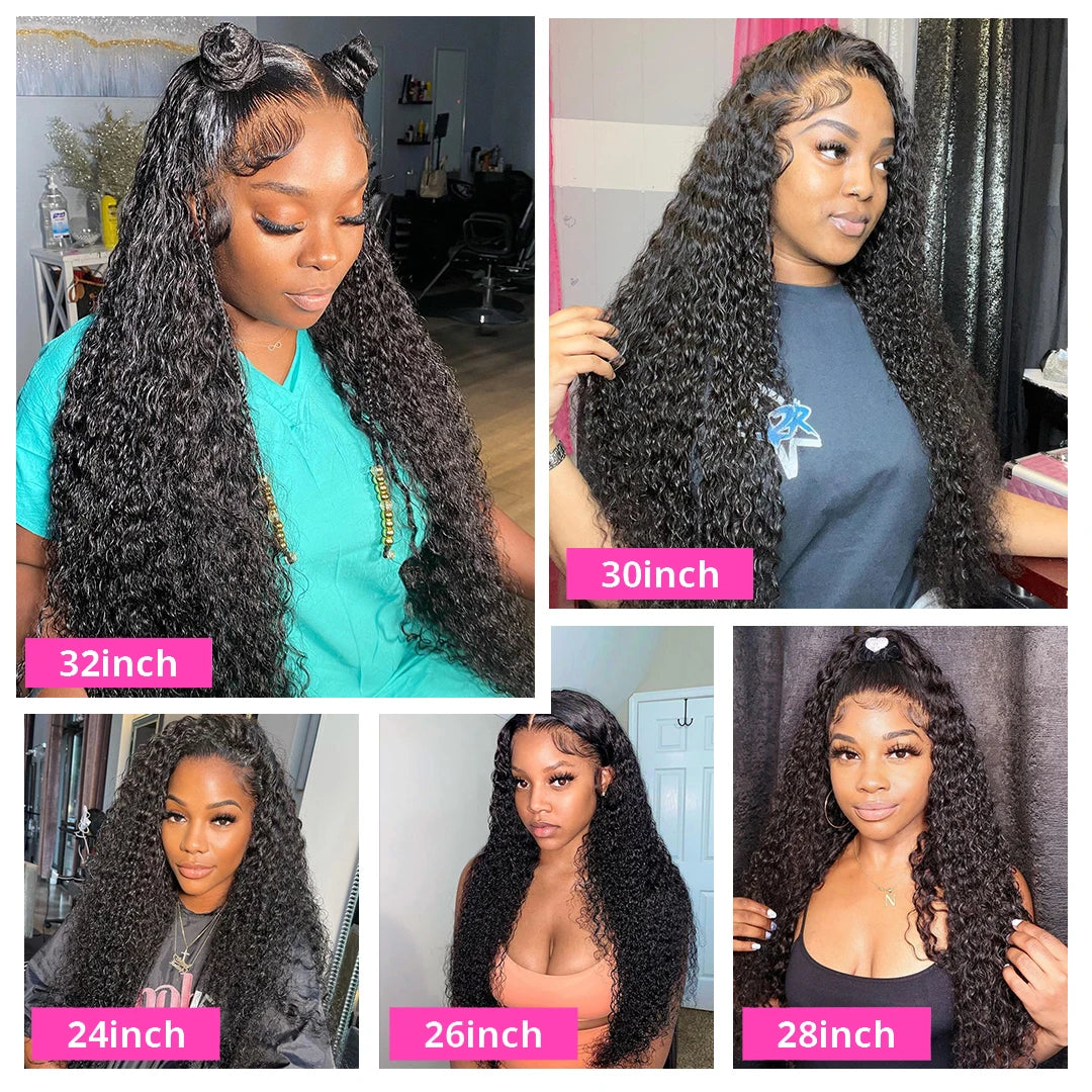 Kinky Curly 13x6 Lace Front Wigs Jerry Curly 100% Human Hair Wigs Transparent Lace 4x4 Closure Wigs For Women Brazilian On Sale