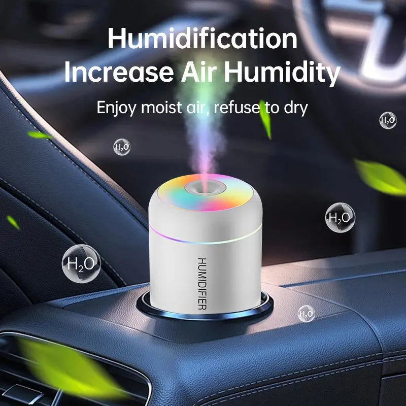 USB Mini Air Humidifier & Aroma Diffuser (180 ml) PrimeFinds