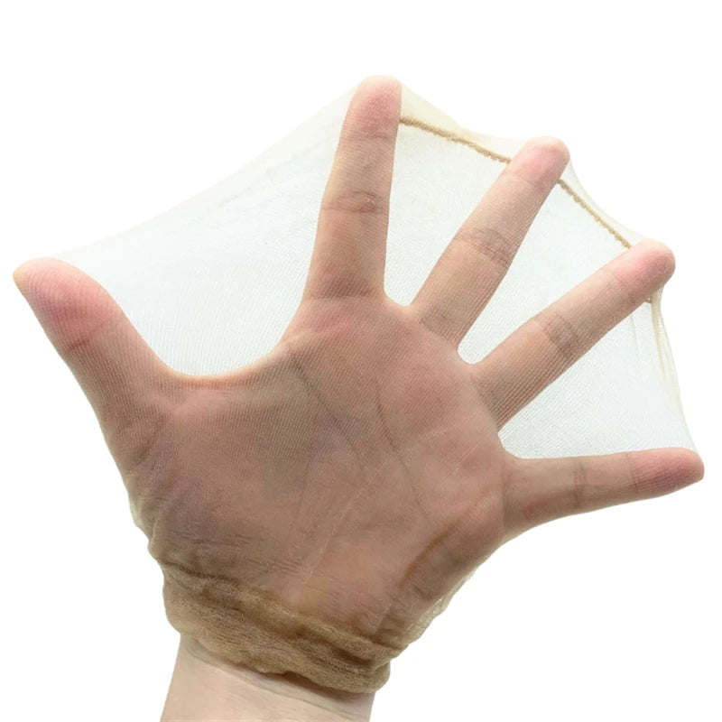 2/10/24Pieces Ultra-Thin HD Sheer Wig Caps for Women Invisible Stocking Bald Cap Lace Front Wig Accessories