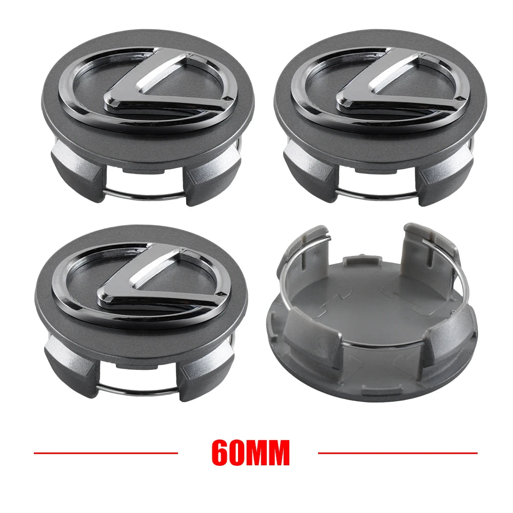 4PCS 60mm For Lexus FSPORT LBX NX RX 350h 450h ES UX 300e GS GX IS Car Wheel Tire Hub Center Cap Cover Auto Exterior Accessories