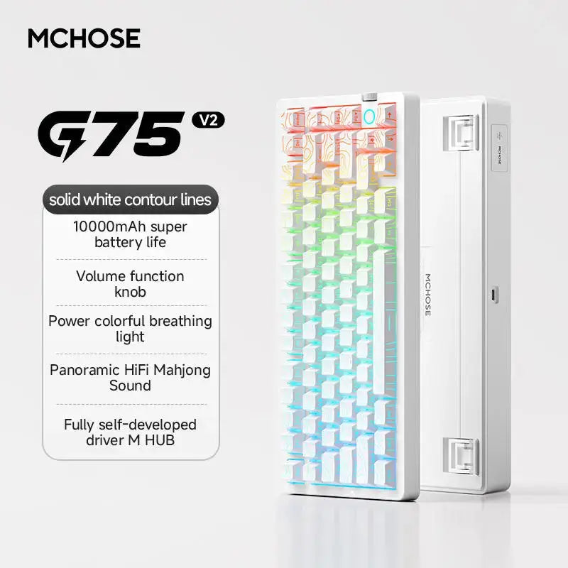 MCHOSE G75 V2 Wireless RGB Mechanical Gaming Keyboard PrimeFinds