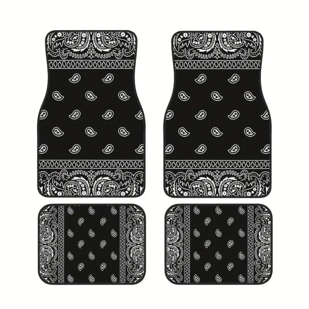 Bohemian 4‑Piece Car Floor Mats – Heavy Duty & Anti‑Slip PrimeFinds