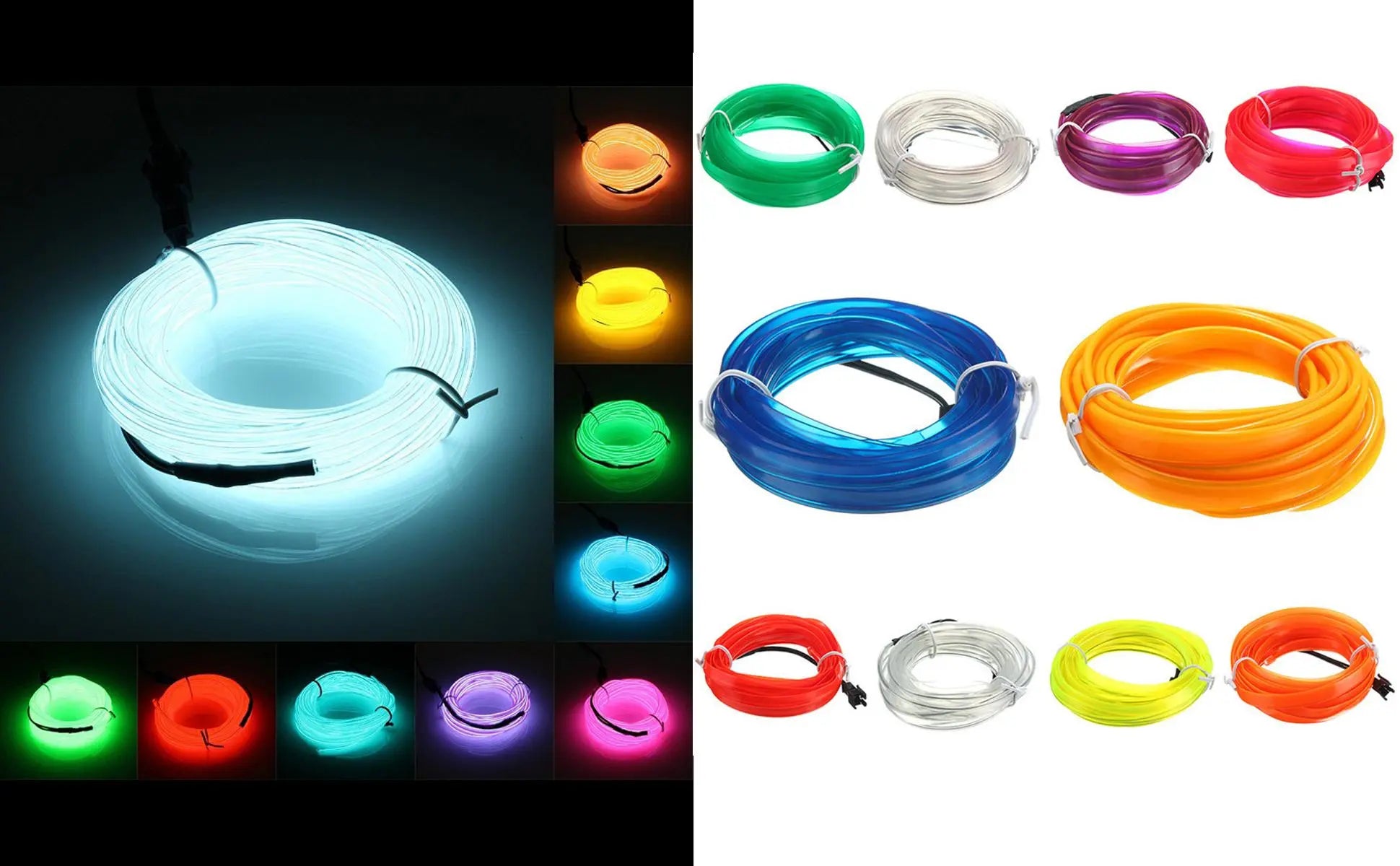 5M USB Car Interior LED Strip Light – Flexible Neon Ambient Lighting PrimeFinds