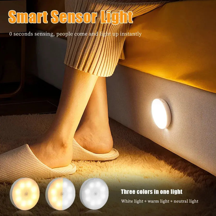USB Rechargeable Motion Sensor LED Night Light PrimeFinds