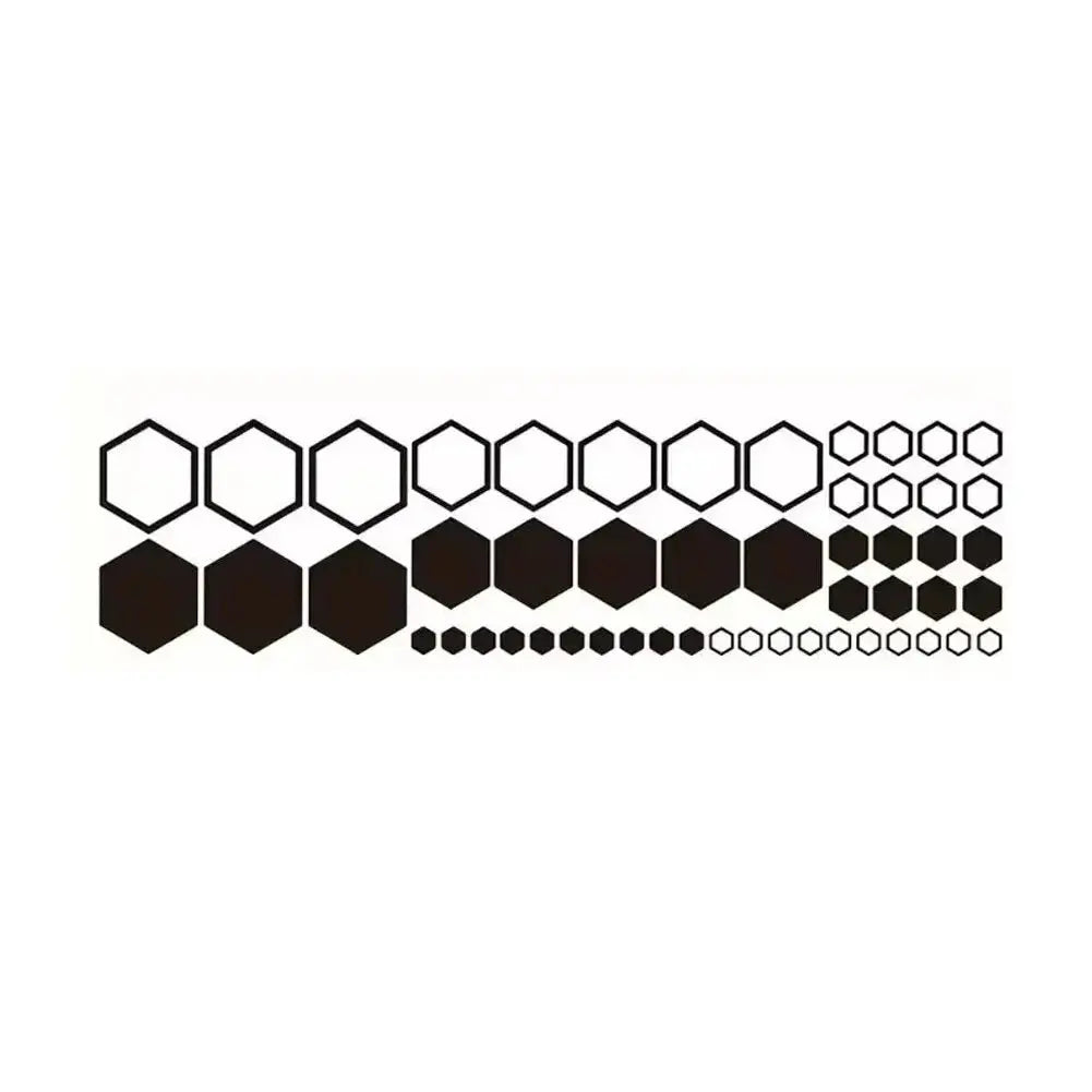 52‑Piece Honeycomb Vinyl Car Decal Sticker Set PrimeFinds