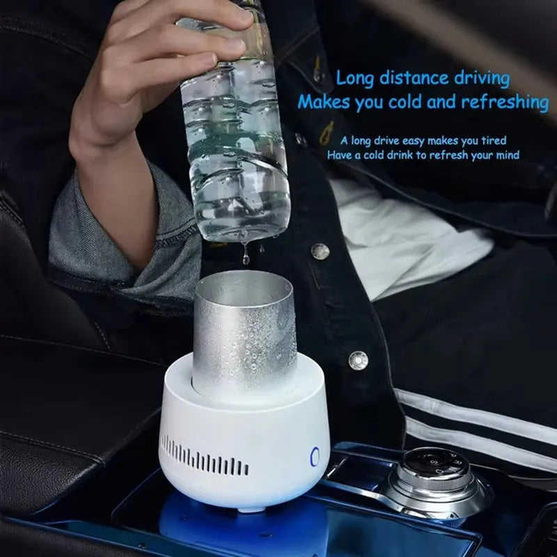 Portable 12V/24V Mini Car Refrigerator & Cooler PrimeFinds