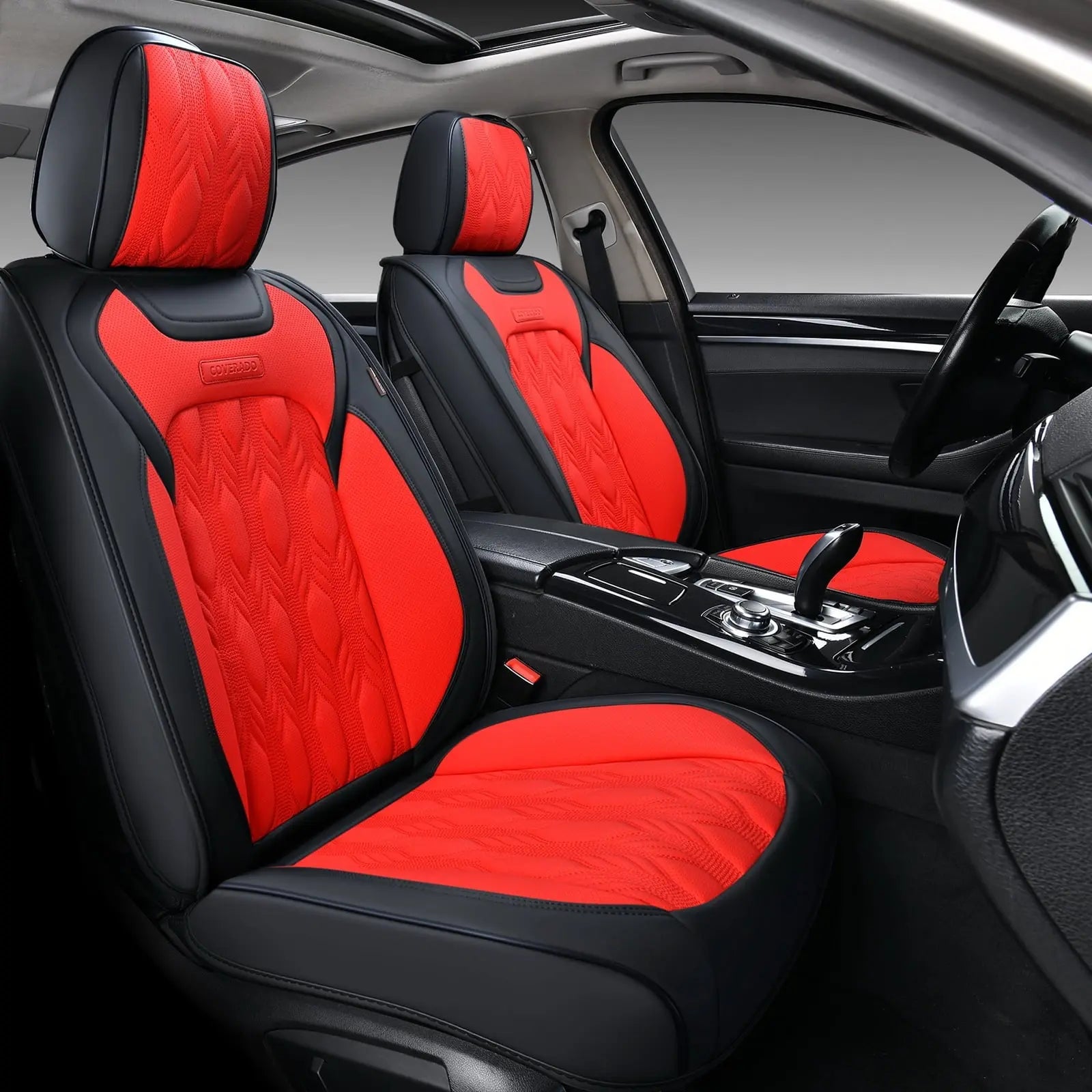 Coverado Car Seat Covers - 5 Premium Nappa Leather Covers PrimeFinds