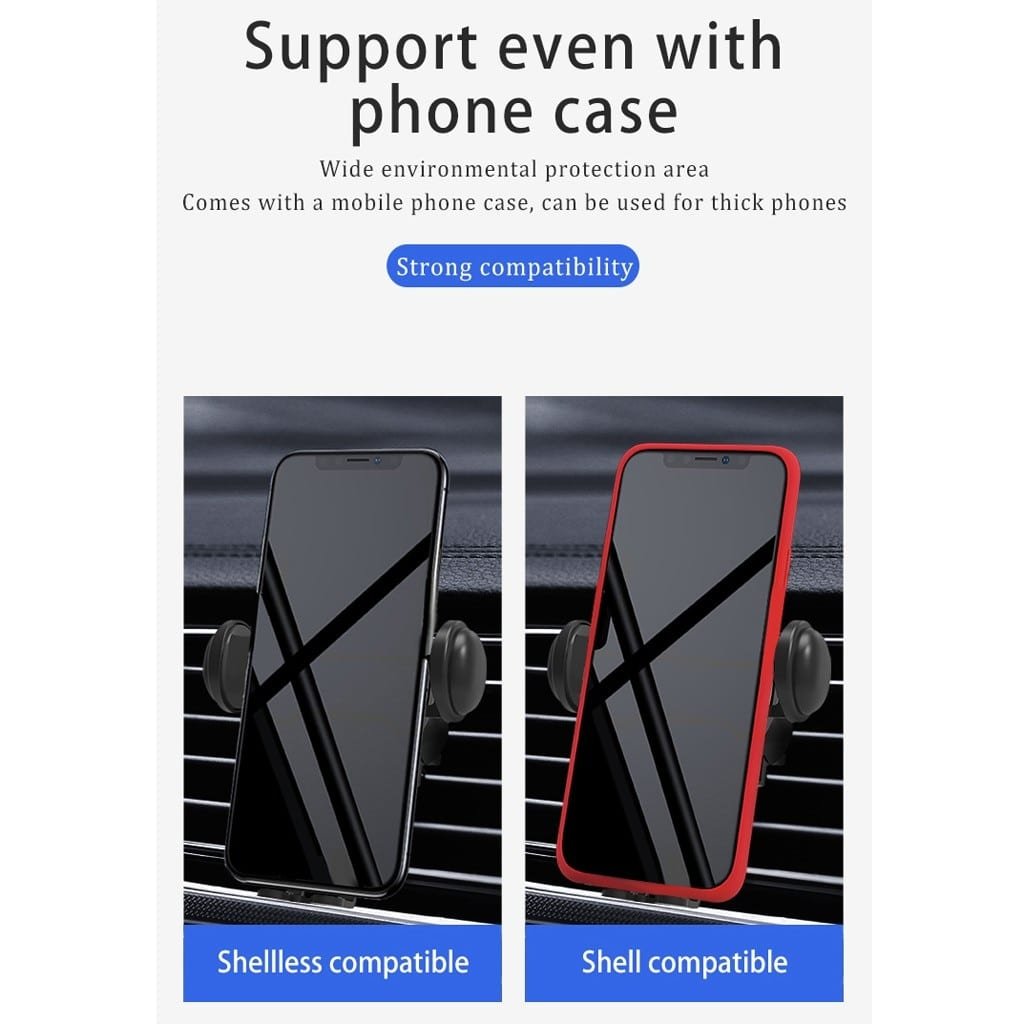 10W Wireless Car Charger with Automatic Clamping Mount